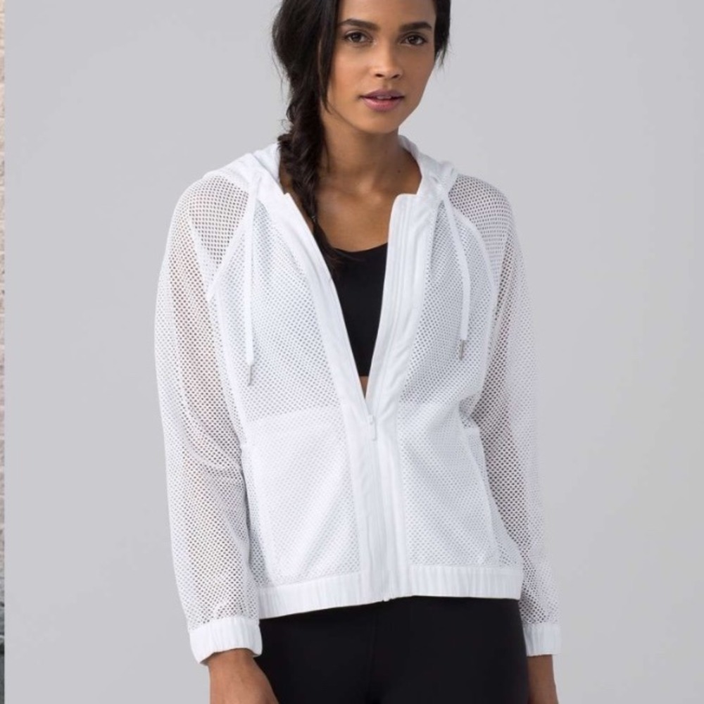 Lululemon Mesh on Mesh Jacket Off White